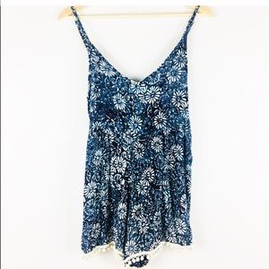 Blue Boho Romper